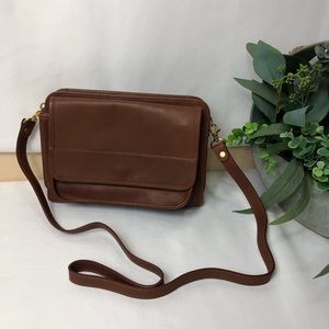 Day-Timer saddle cowhide bag
